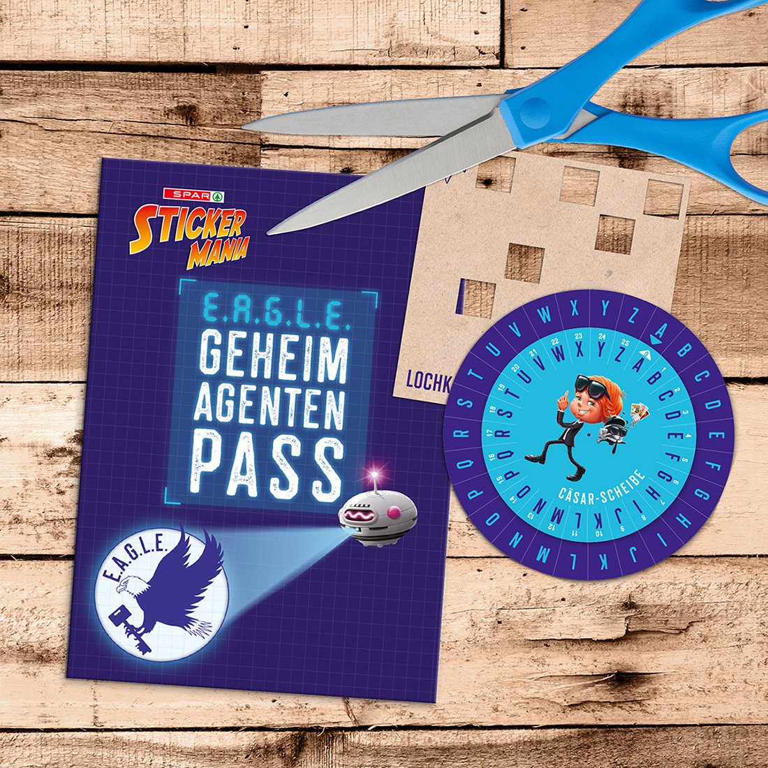 SPAR Stickermania Geheimagenten-Pass