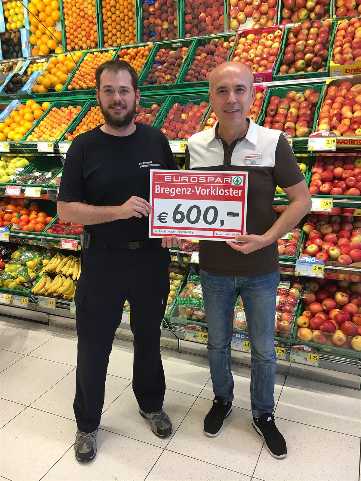 Spende EUROSPAR Bregenz-Vorkloster