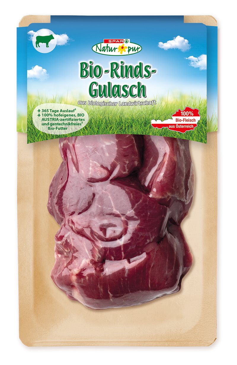 SPAR Natur pur  Bio-Rindsgulasch