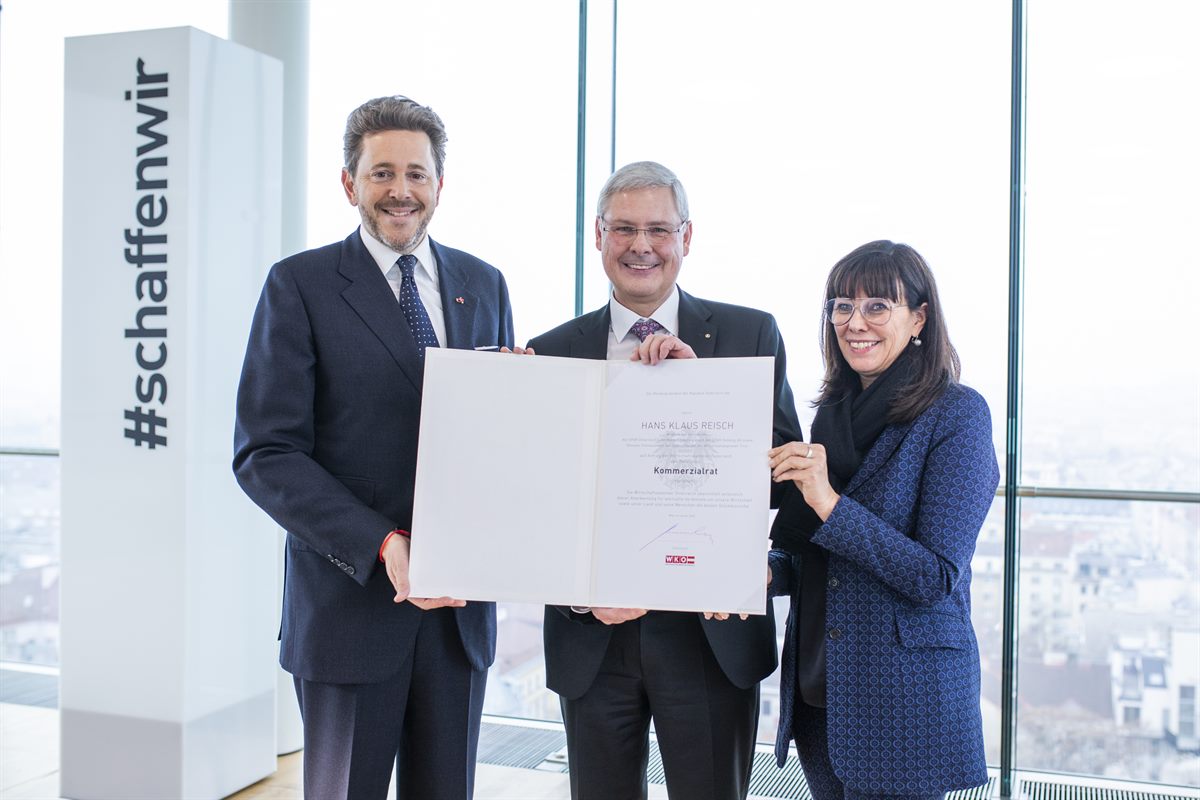 Hans K. Reisch erhält Berufstitel Kommerzialrat