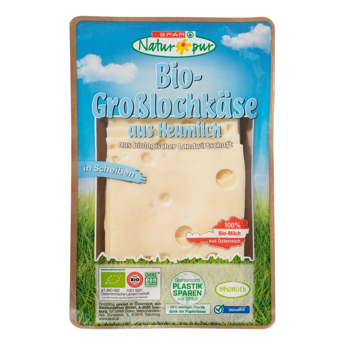 SPAR Naturpur Bio-Großlochkäse
