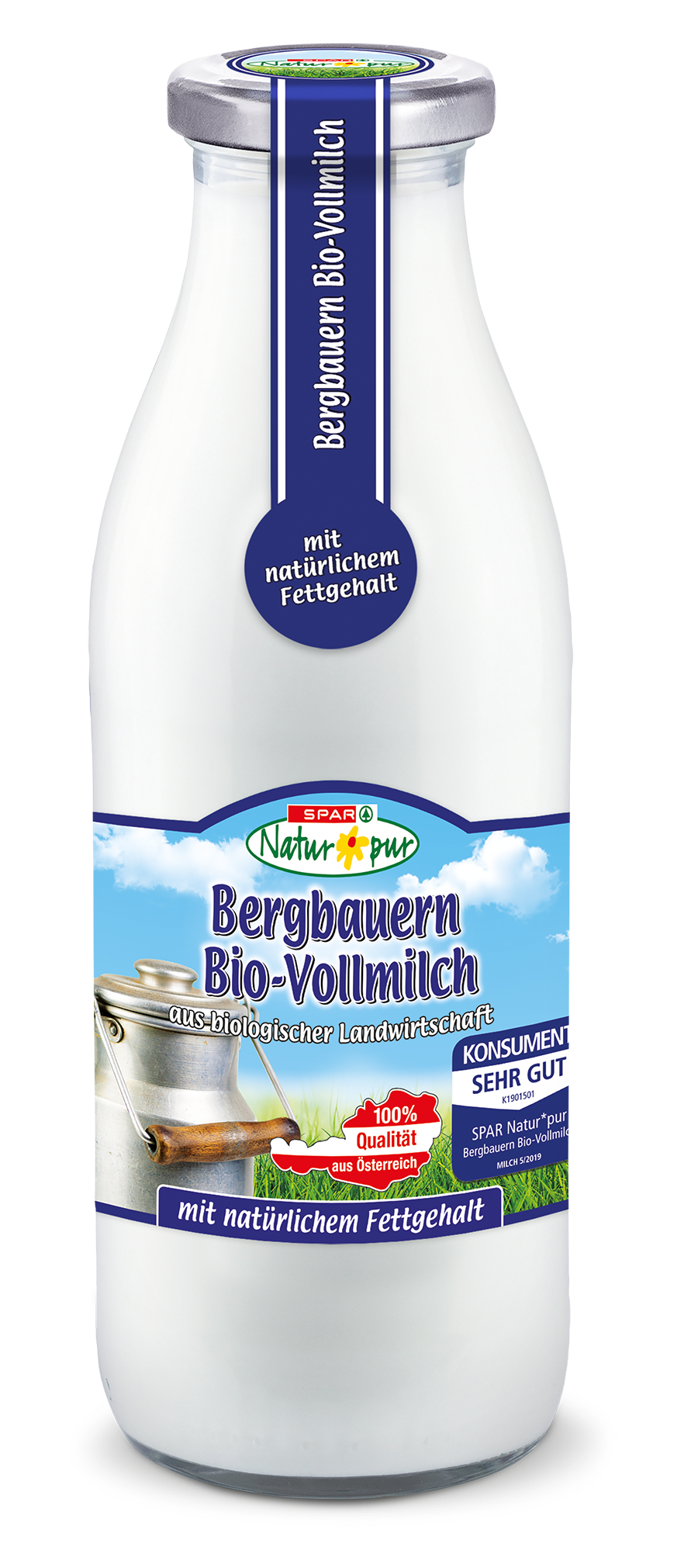 SPAR Natur-pur Bergbauern Bio-Vollmilch