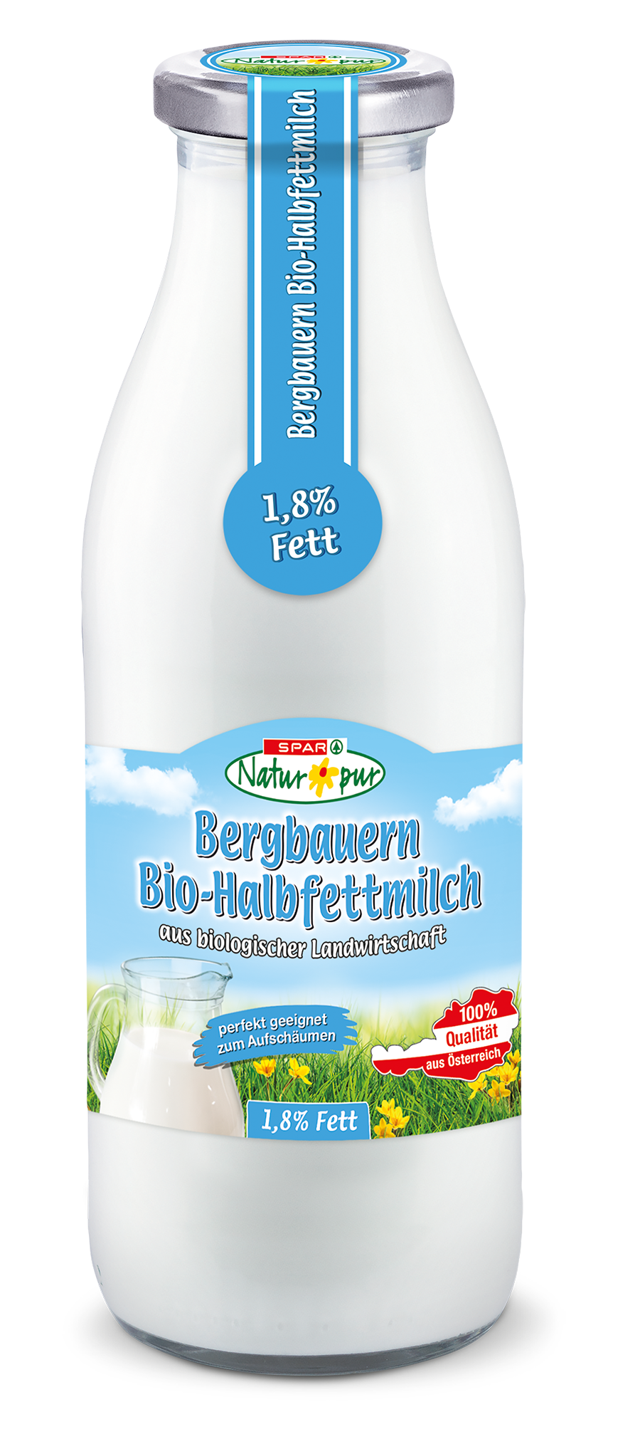 SPAR Natur-pur Bergbauern Bio-Halbfettmilch