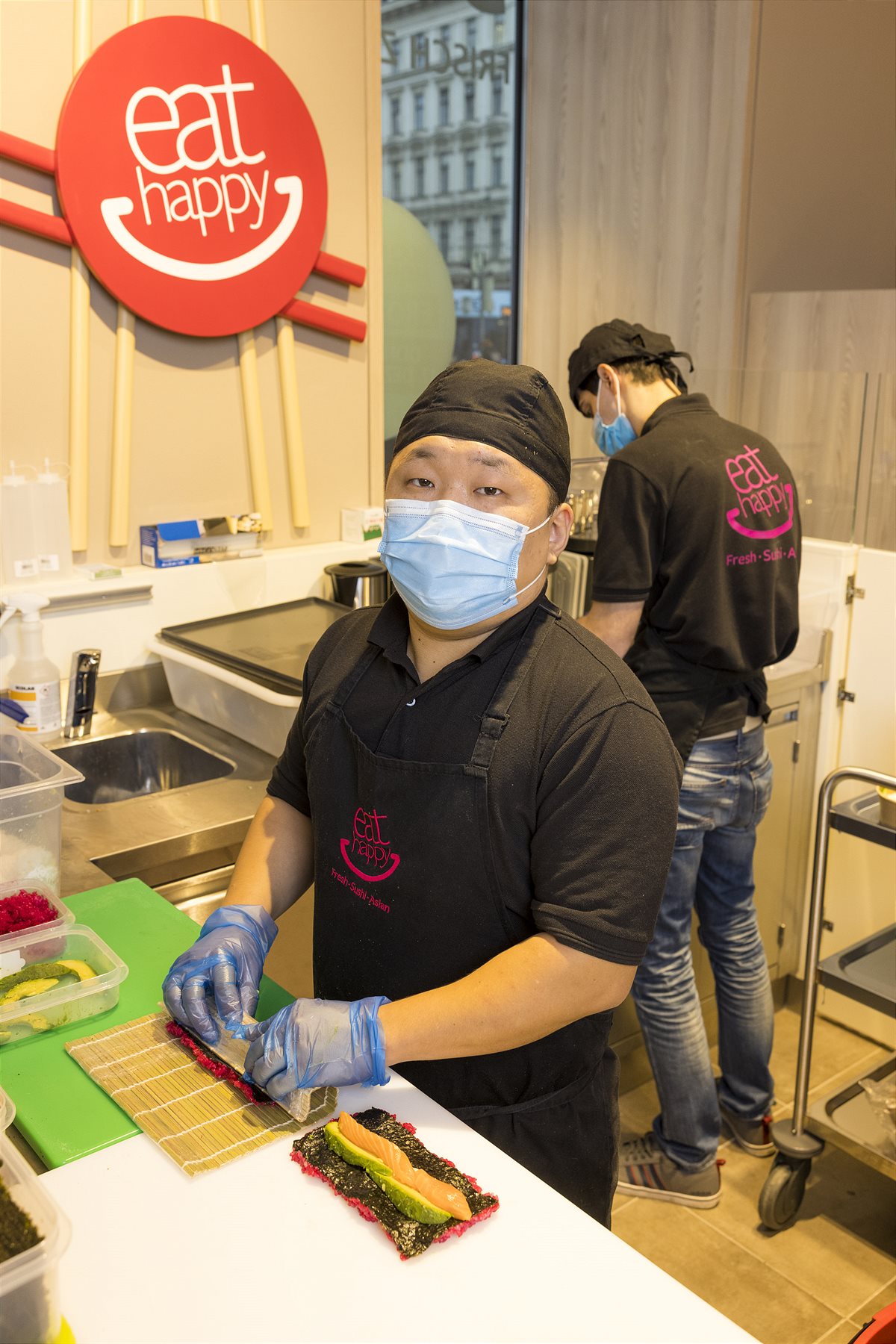 Frisches Sushi bei SPAR-Gourmet am Schwarzenbergplatz