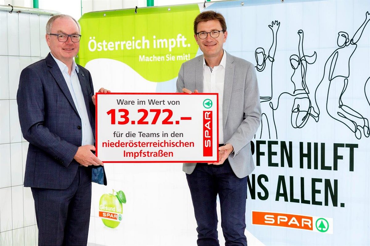 SPAR unterstütze Impfstraßen in Niederösterreich