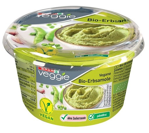 SPAR Veggie Vegane Bio-Erbsamole