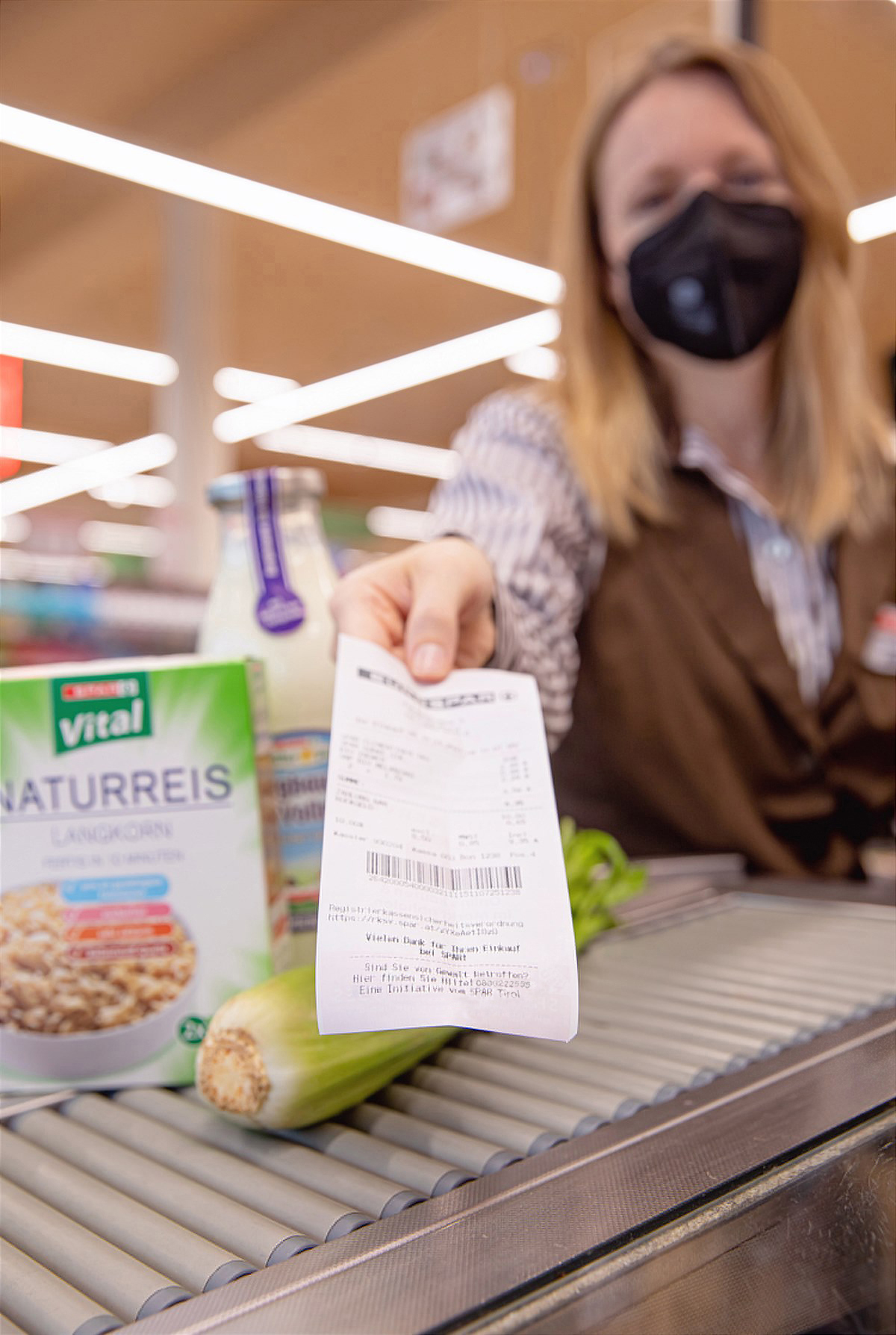 SPAR Kassabon Gewaltfrei Leben Tirol
