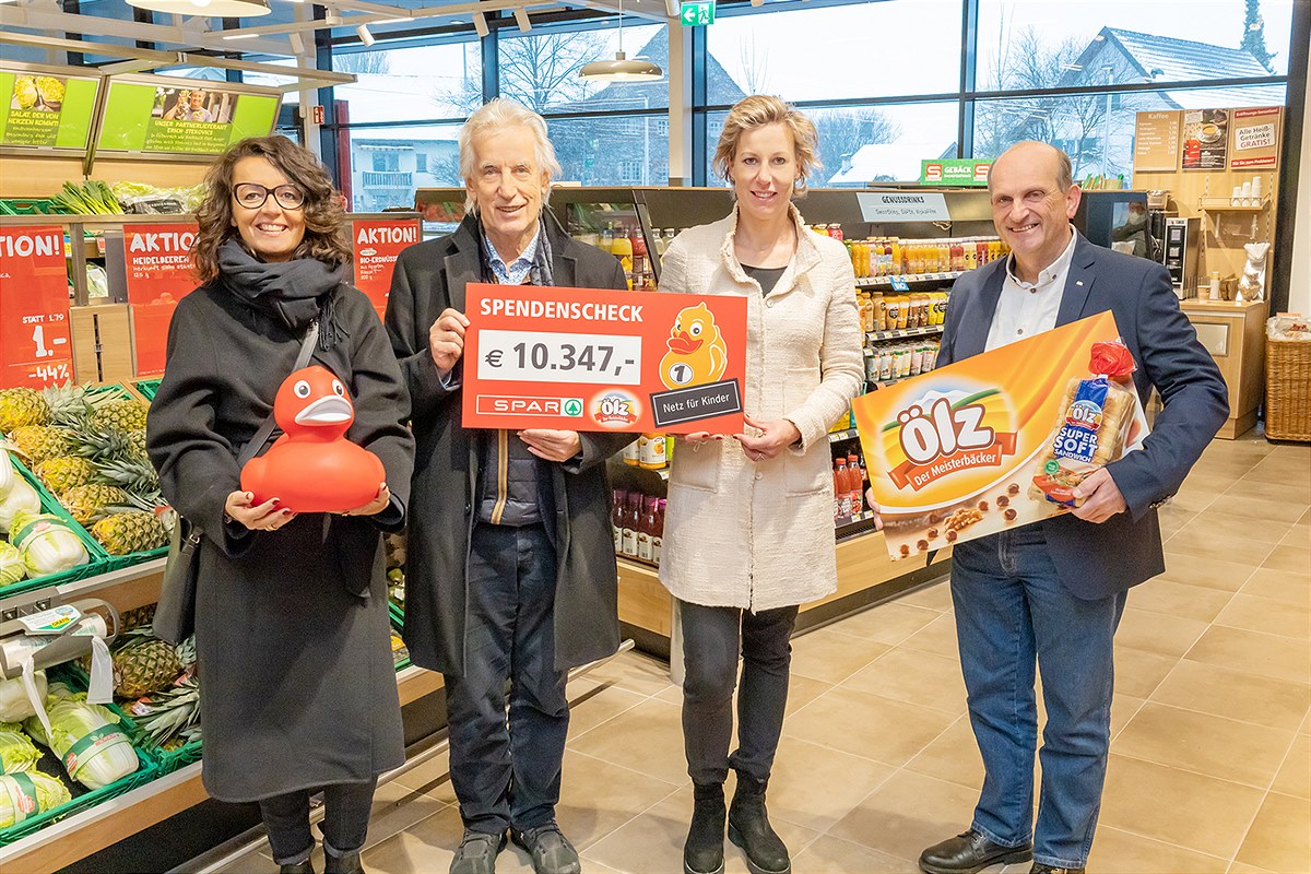 Spendenübergabe Netz für Kinder