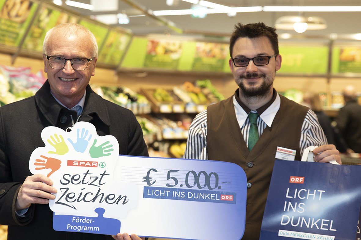 SPAR Licht ins Dunkel Spende Salzburg Caritas