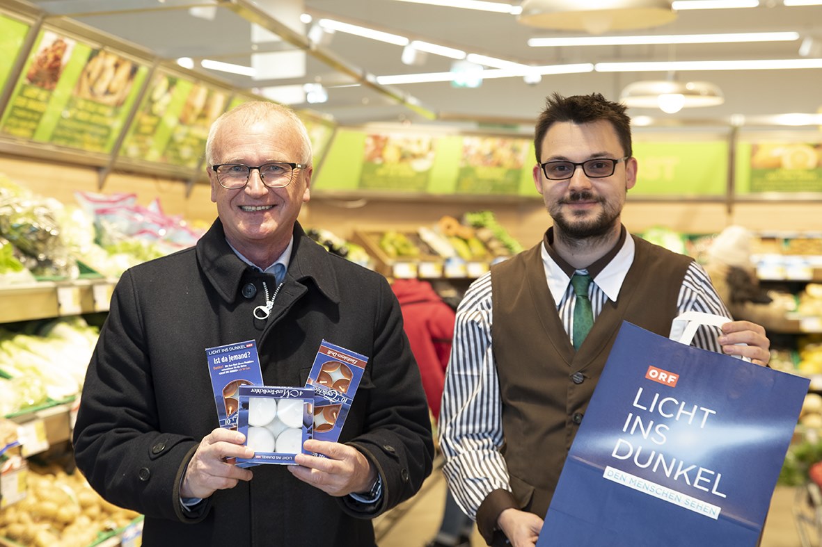 SPAR Licht ins Dunkel Salzburg Caritas - ohne Scheck