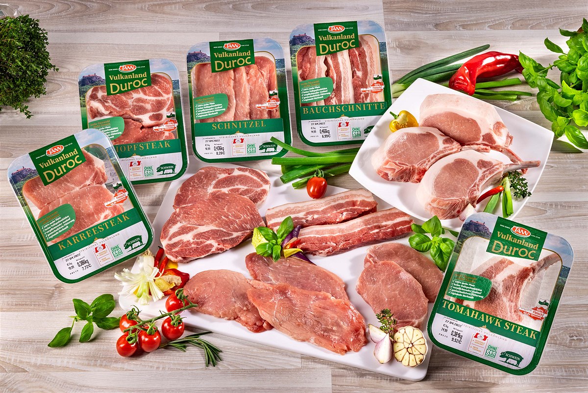 Duroc_Vulkanlandschweinefleisch_in_der_Selbstbedienungspackung 