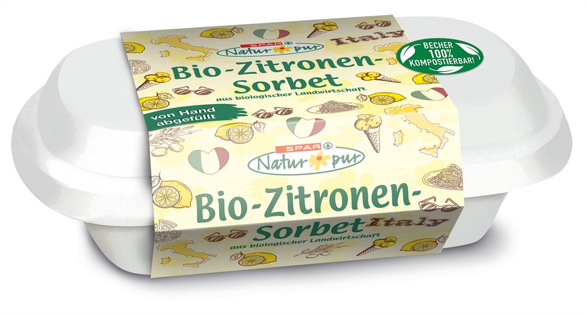 SPAR Natur*pur Bio-Zitronen-Sorbet