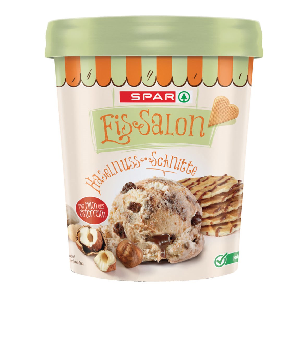 SPAR Eissalon Haselnuss Schnitte
