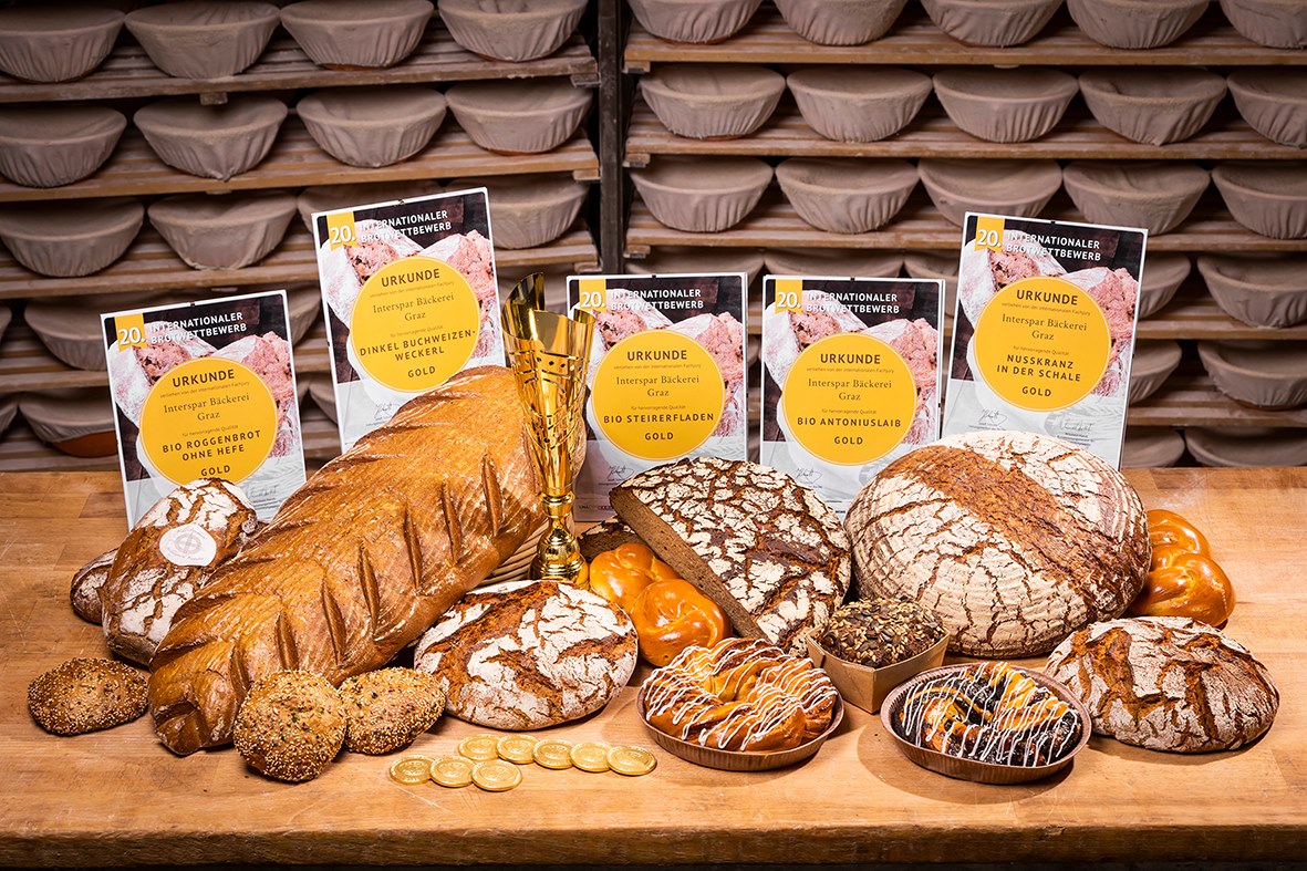 Prämierte Backwaren der INTERSPAR-Bäckereien