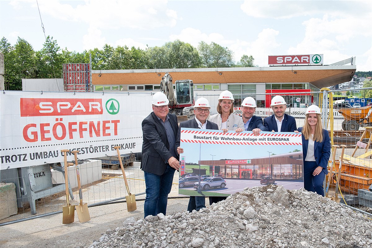SPAR Spatenstich in Obertrum - aus SPAR wird EUROSPAR