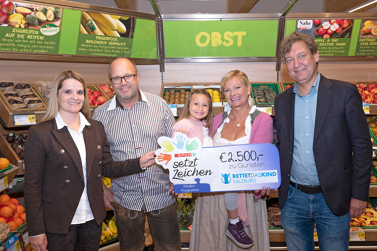 PA SPAR Eröffnung Puch Reichl_Spende Rettet das Kind_1