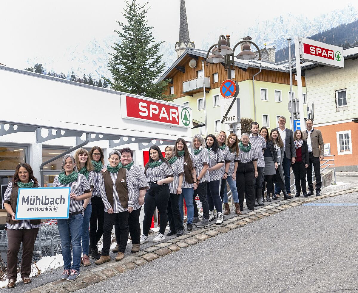 SPAR Eröffnung gemeinsames Sozialprojekt Pro Mente - Fassade