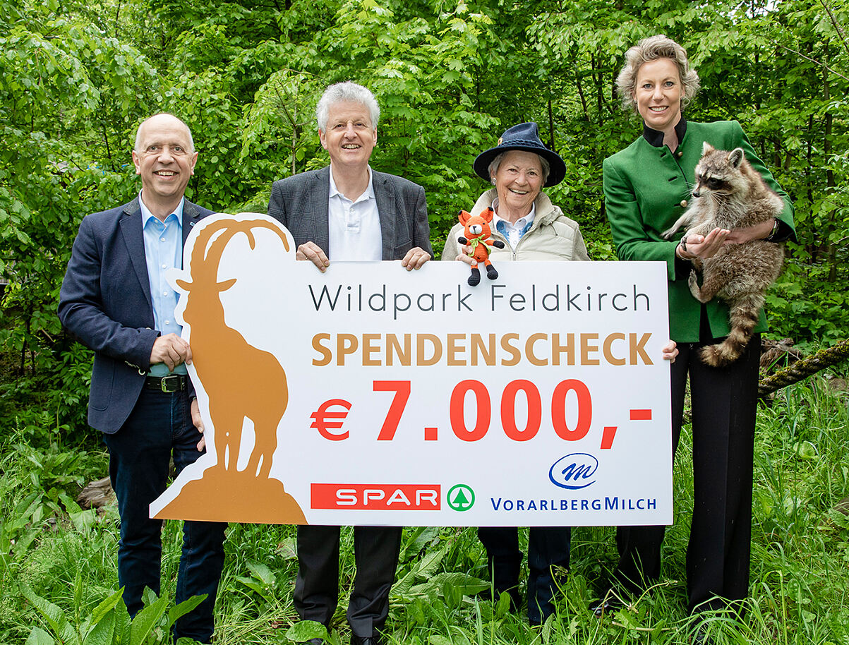 Spendenübergabe Wildpark Feldirch