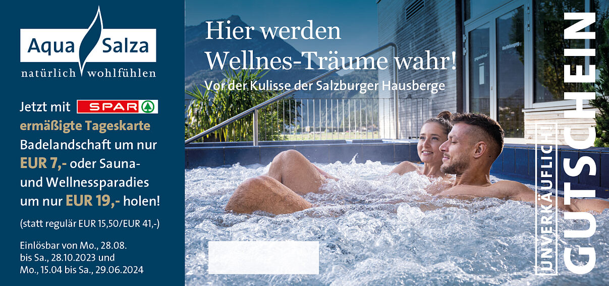 SPAR Gutschein AquaSalza 2023