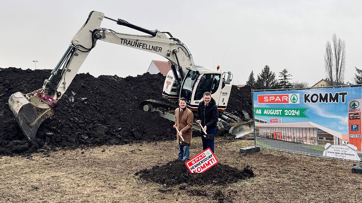 Baubeginn SPAR-Hennersdorf