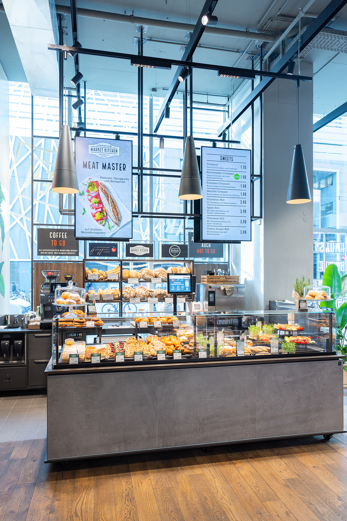 Market Kitchen-Ausgabestation Brot & Gebäck