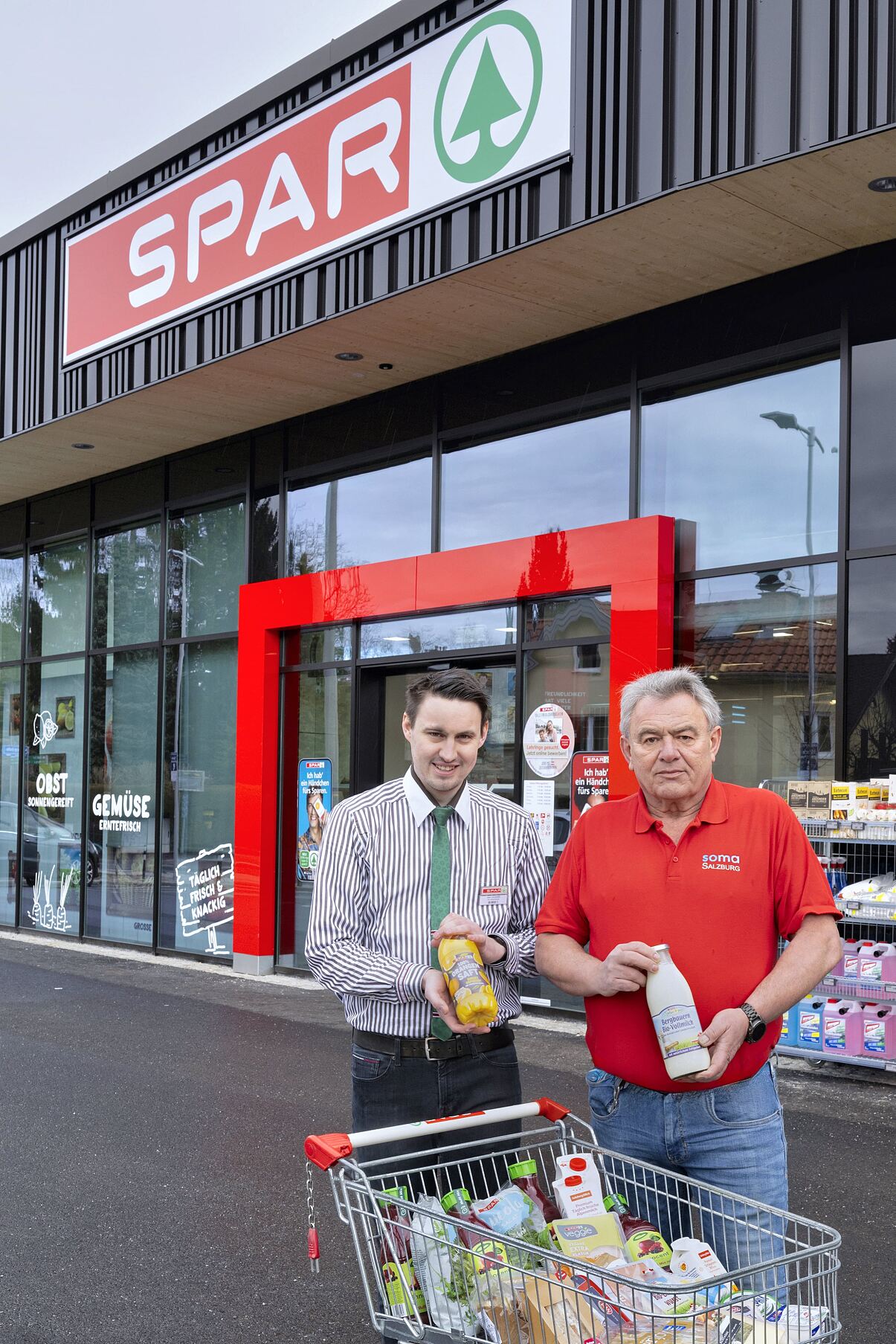 PR Foto SPAR Lebensmittelspende Morgz Lackner Michael Frötzschl Norbert SOMA 