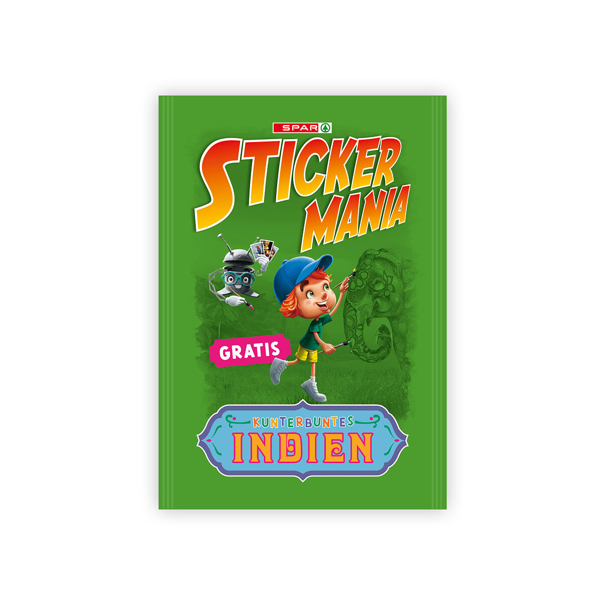 SPAR-Stickermania grünes Briefchen