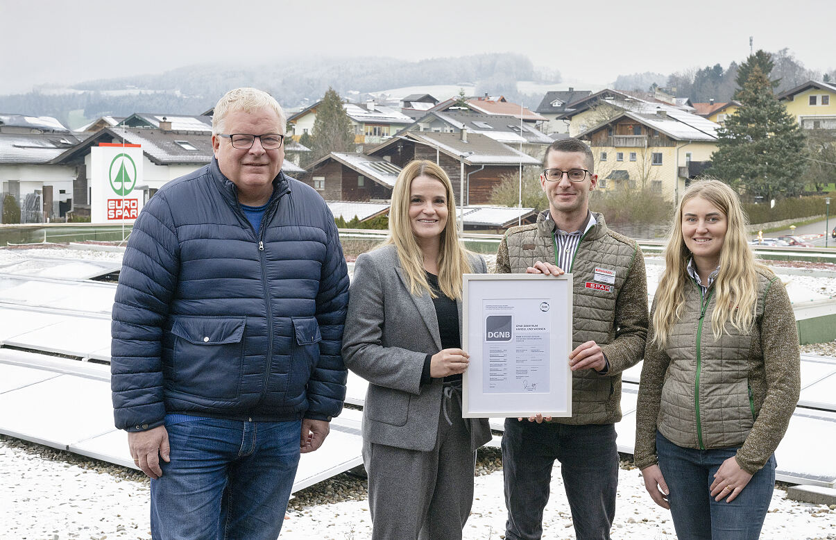 PR Foto SPAR Gruppe Wallner, Sepetavc, ML, ML-Stv. mit Platin Urkunde Obertrum 